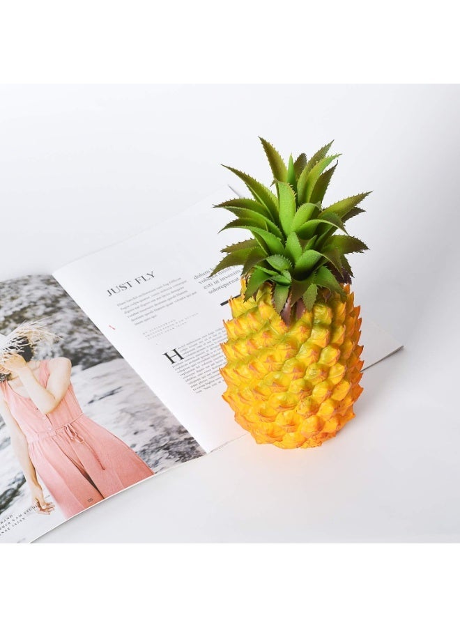 LATIFA 2 Pack Artificial Pineapple, Realistic Fake Fruit for Home Decoration, 10.2 Inch - Image 2