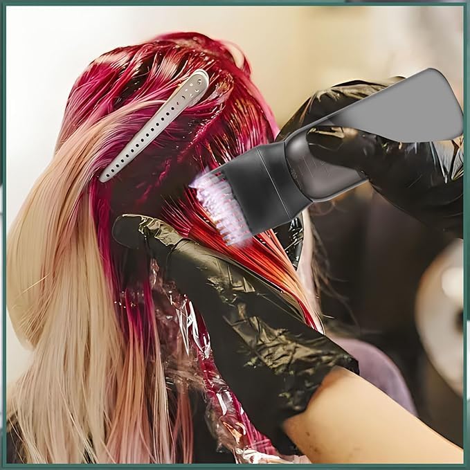 INSIME Hair oil applicator bottle with comb root hair oil applicator for scalp | Hair oil dispenser bottle hair oil bottle empty hair root applicator bottle for hair oiling & hair dye application tool - Image 4