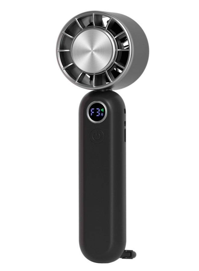general Portable Handheld Fan, Powerful Hand Held Mini Fan, 3 Speed USB Rechargeable 5000mAh Battery Operated Fan, LED Display, Cooling Personal Fan Gifts for Women, Men, Travel, Camping, Outdoor - Image 1