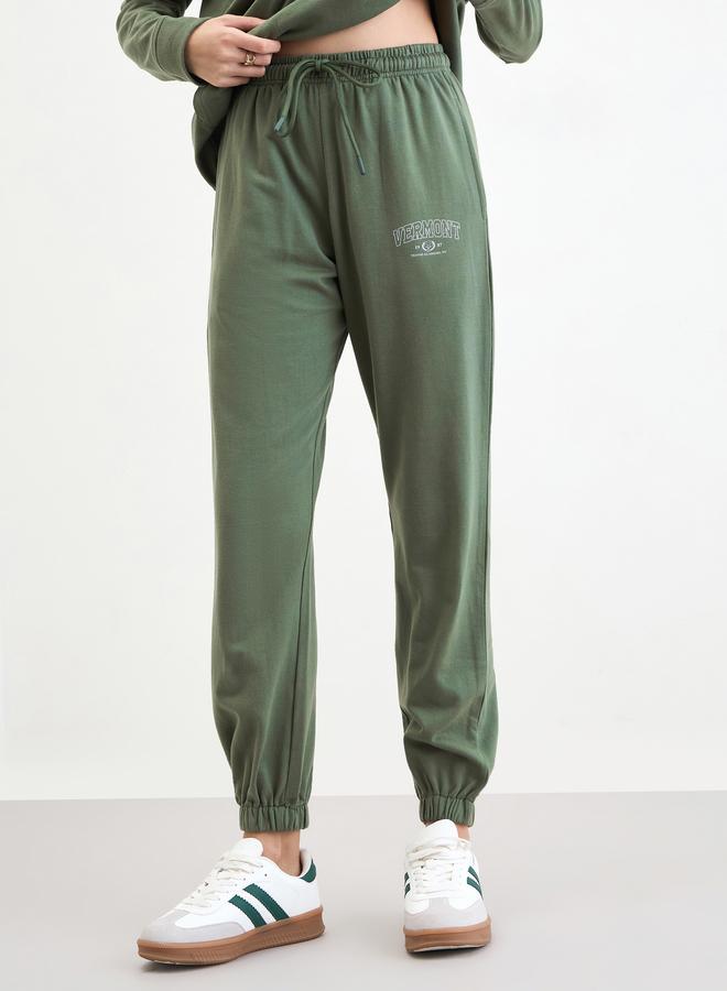 Styli Olive Oversized Longline Hoodie and Joggers Co-Ords - Image 5