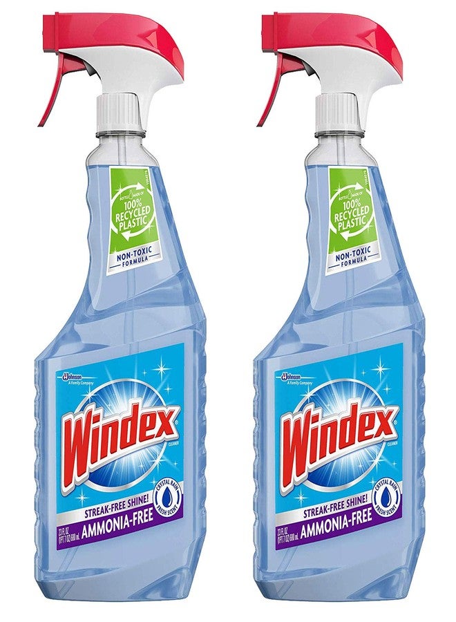 Windex Cleaners, Blue, 26 fl. oz. 2 Count (Crystal RAIN) - Image 1