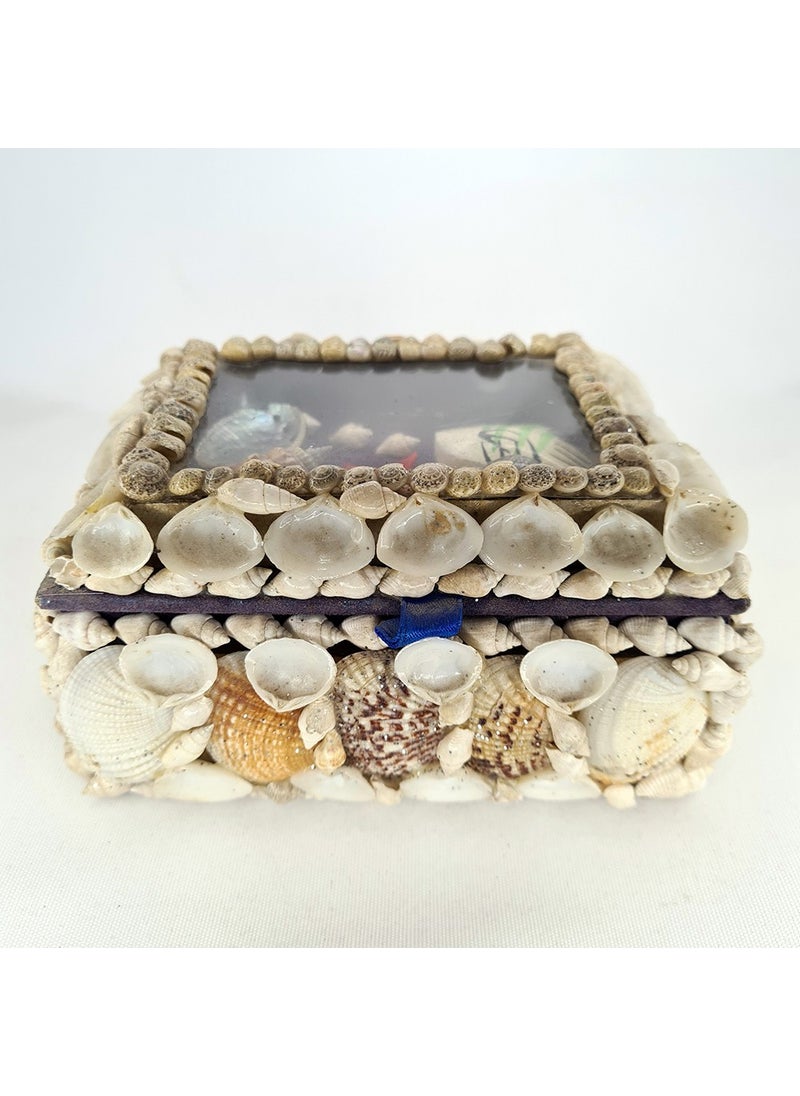 evinizdeki okyanus esintisi turkuaz hediyelik Above Aquarium Rectangular Box  - Image 1