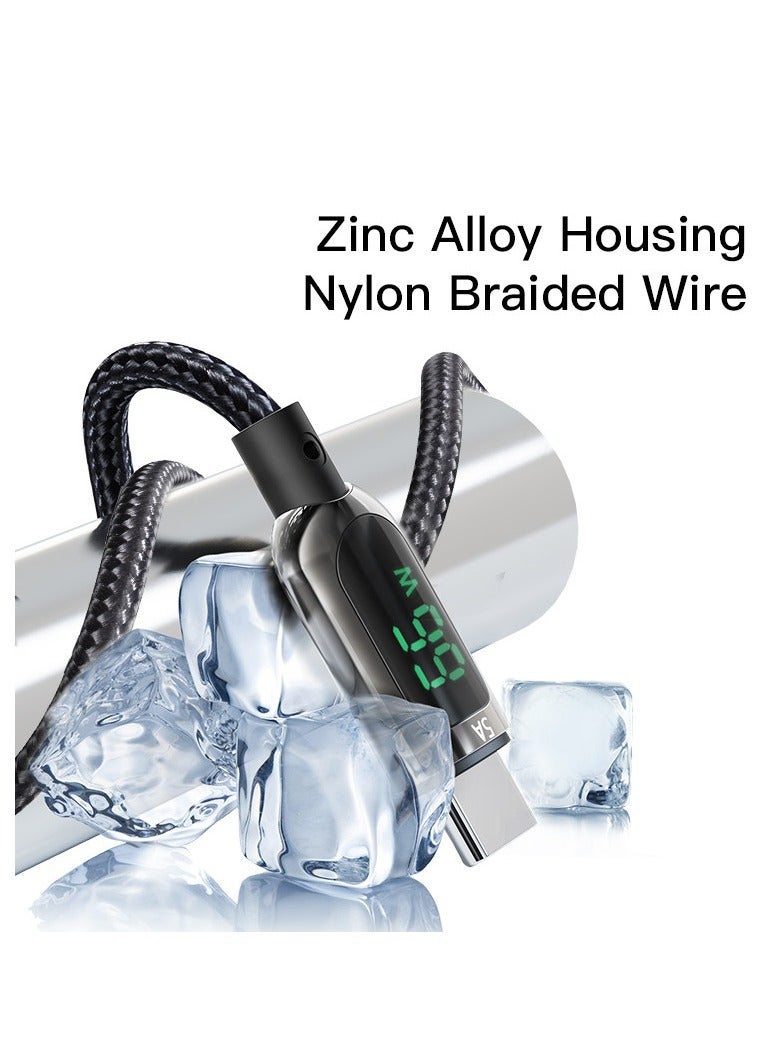 يسيدو كابل بيانات USB CA85 مصنوع من سبائك الزنك 5A، شحن سريع للغاية، كابل بيانات USB إلى Type-C - Image 2