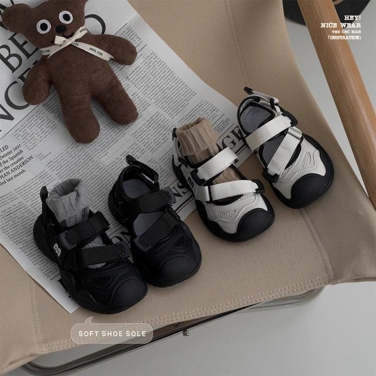 Children'S 2025 Summer Hollow Sandals Boys And Girls Baotou Anti-Kicking Non-Slip Soft Bottom Beach Shoes Baby Children'S Shoes - Image 2