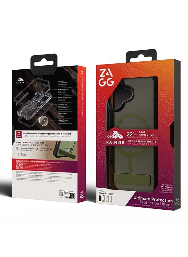 زاج iPhone 17 Case – Rainier Snap MagSafe Compatible Kickstand Cover with Graphene Strength & 22 ft Drop Protection – Sea Kelp - Image 2