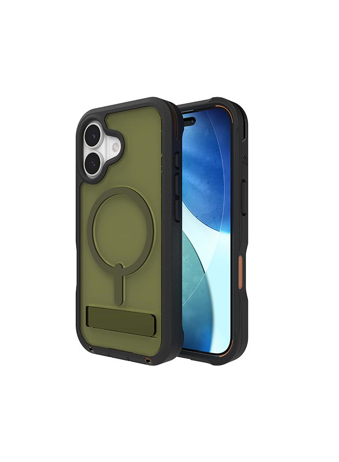 زاج iPhone 17 Case – Rainier Snap MagSafe Compatible Kickstand Cover with Graphene Strength & 22 ft Drop Protection – Sea Kelp - Image 4