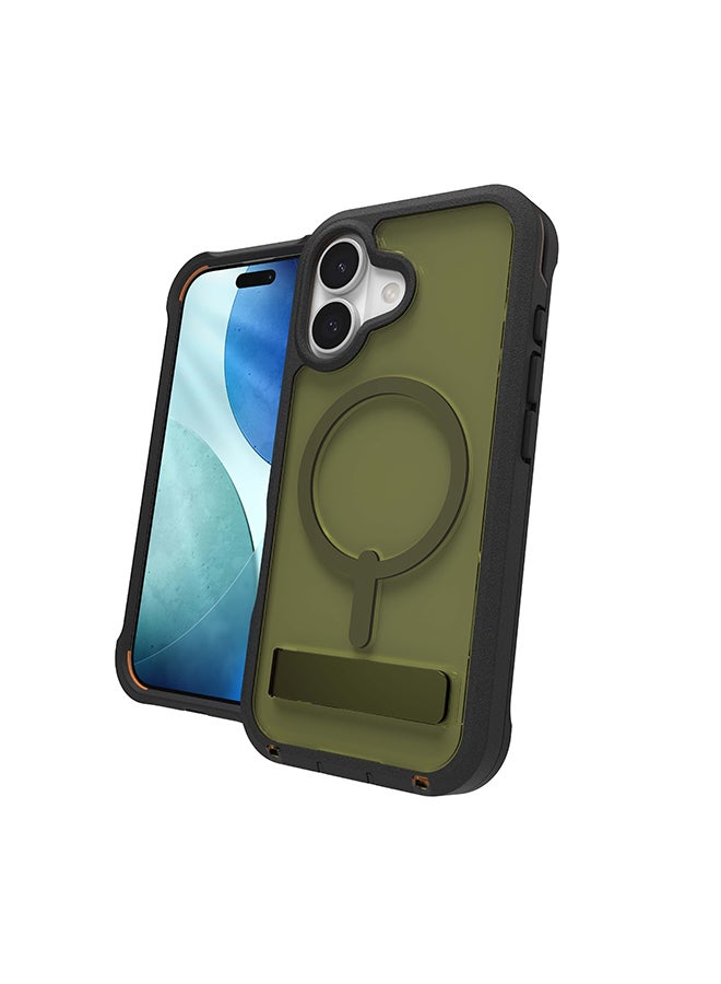 زاج iPhone 17 Case – Rainier Snap MagSafe Compatible Kickstand Cover with Graphene Strength & 22 ft Drop Protection – Sea Kelp - Image 3