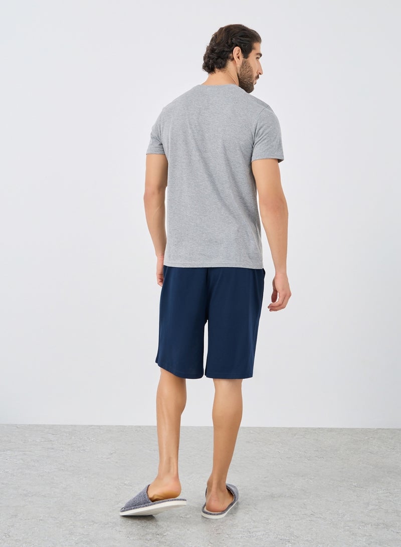 Styli Styli Graphic Print T-Shirt and Shorts Pyjama Set  - Image 4
