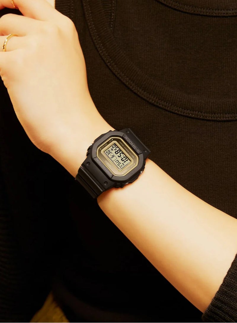 G-Shock Watch for Unisex, Quartz Movement, Digital Display, Black Resin Strap (GMD-S5600-1DR) - Image 3