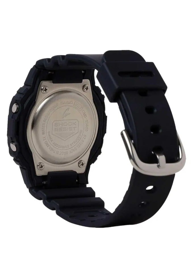 G-Shock Watch for Unisex, Quartz Movement, Digital Display, Black Resin Strap (GMD-S5600-1DR) - Image 2
