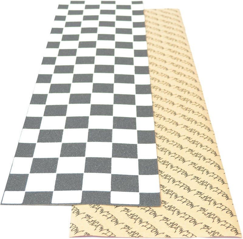 Black Widow BlackWidow 9" x 33" Checker Skateboard Grip Tape - Non-Slip Longboard and Scooter Griptape - Image 2