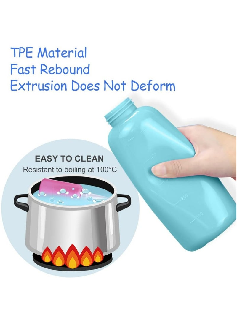 LLASIDO Handheld Personal Bidet Bottle, Bottle for Gentle Postpartum Care and Cleansing, Feminine Care， Personal Perineum Cleansing, 500Ml Portable Bidet Travel Bidet（Blue）, Resistant to 100ºC,Bonus Bag - Image 3