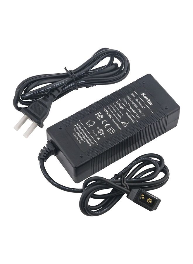 Kastar D-Type Charger with D Tap Cable for Sony BP-U65, BP-U68, V Mount Battery, V Lock Battery, Sony HDW-800P PDW-850 DSR-650P PDW-680 HDW-F900R HDW-800P PMW-F55 PMW-F5 Professional Video Camcorder - Image 1