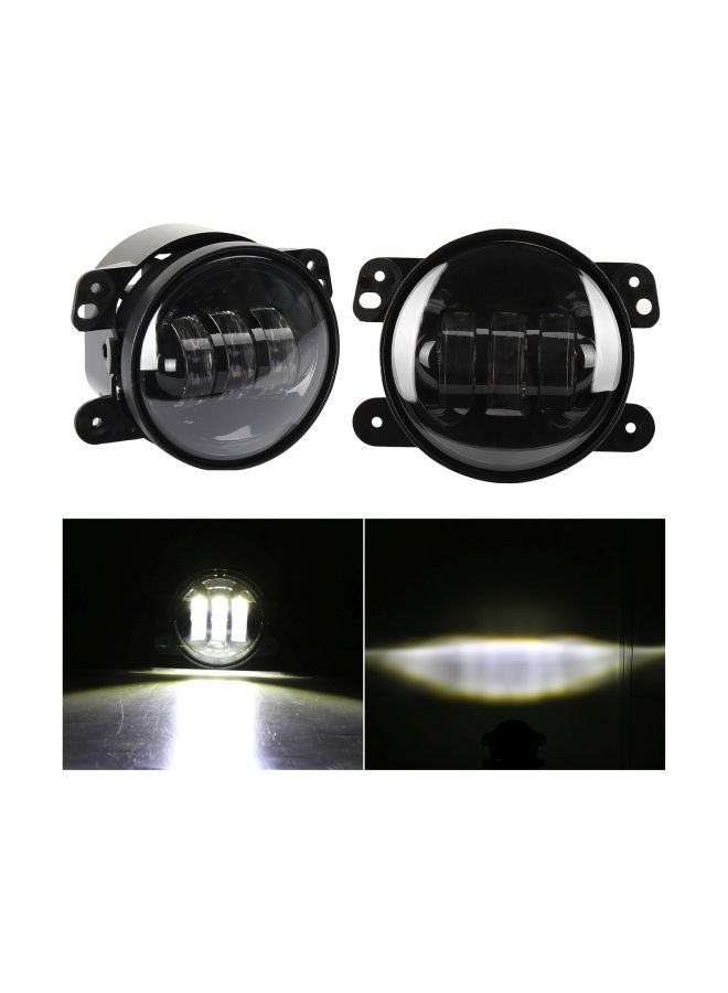 Loquat 2-Piece Replacement LED Fog Light Set Replacement For Jeep Wrangler (1997-2017) - Image 2