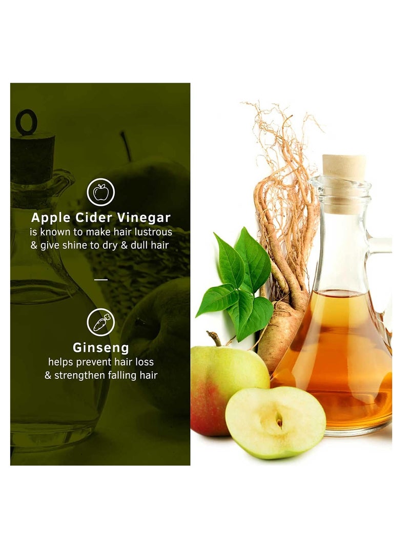 Ustraa Anti Hair Fall Shampoo 250ml - Clinically tested to reduce hairfall by 64%, Dermatologically Tested, With Apple Cider Vinegar, Strengthens Hair - Image 3