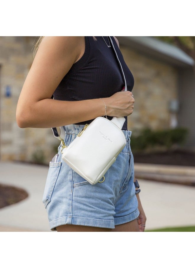 AOCINA - AOCINA INICAT Small Sling Bag Crossbody Vegan Leather Fanny Packs for Women Fashionable Chest Bag for Travel(0-White) - Image 1