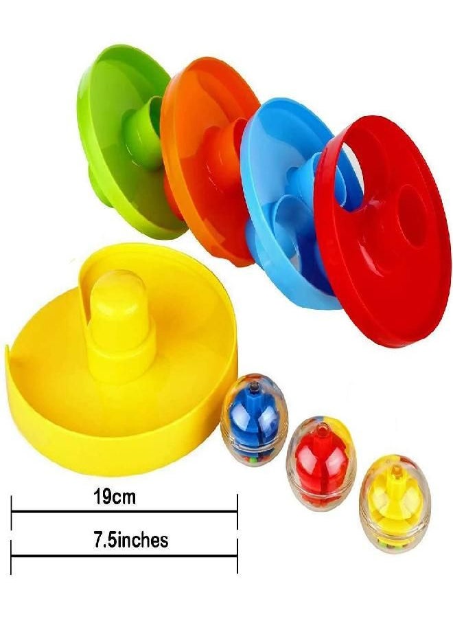 WEofferwhatYOUwant Single Ball Drop Toy for Kids - Spinning Swirl Ball Ramp Activity Play Toy Safe for 9 Months and up.  - Image 2