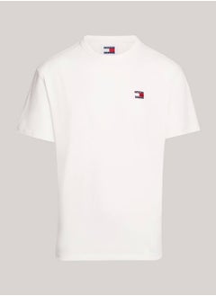 Men's Badge T-Shirt -  Pure cotton, White - pzsku/ZACF5D996E117AEB6E045Z/45/_/1723744075/656c3dac-c8ff-492a-b662-fb2b82694485