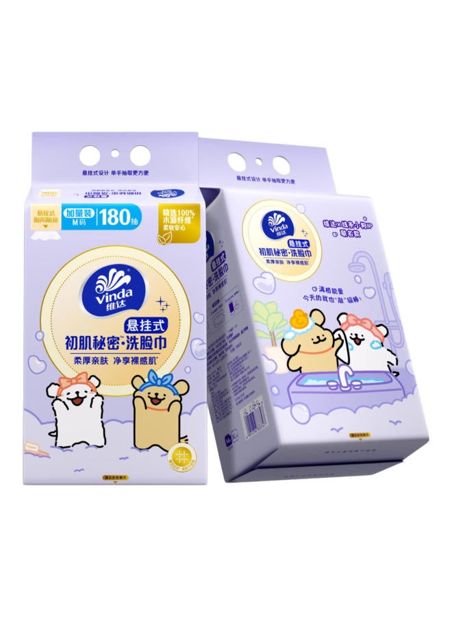 Vinda Facial Cleansing Wipes, Line Dog Co-branded 360 Sheets , Hanging Disposable Towels, Full Box - Image 4