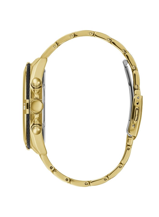 جس ساعة جيس للرجال من الستانلس ستيل باللون الأسود الذهبي W1258G2 - Image 3