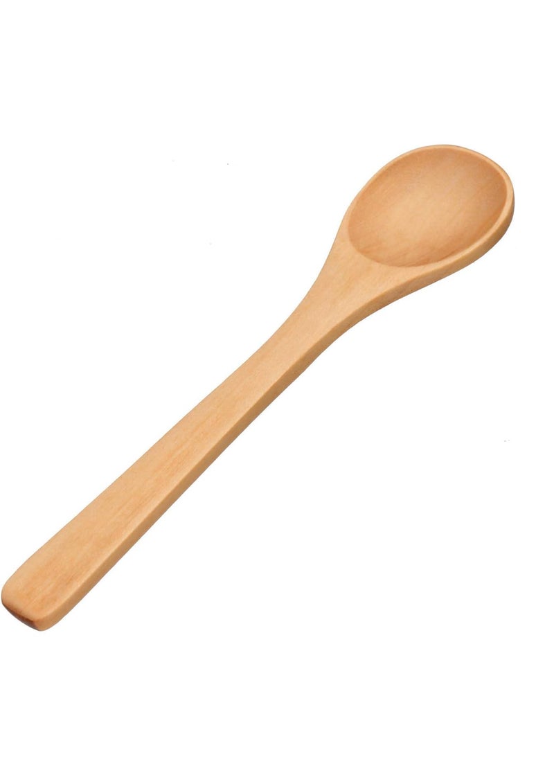 Shruthi Shruthi Wooden Mini Spoon 13 CM for Small Containers Handmade Wooden Spoon for Tea Coffee Sugar Condiments Spices 12 Packs  - Image 2