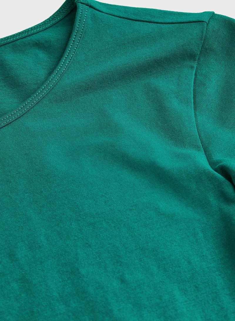 H&M Round Neck Knitted Top