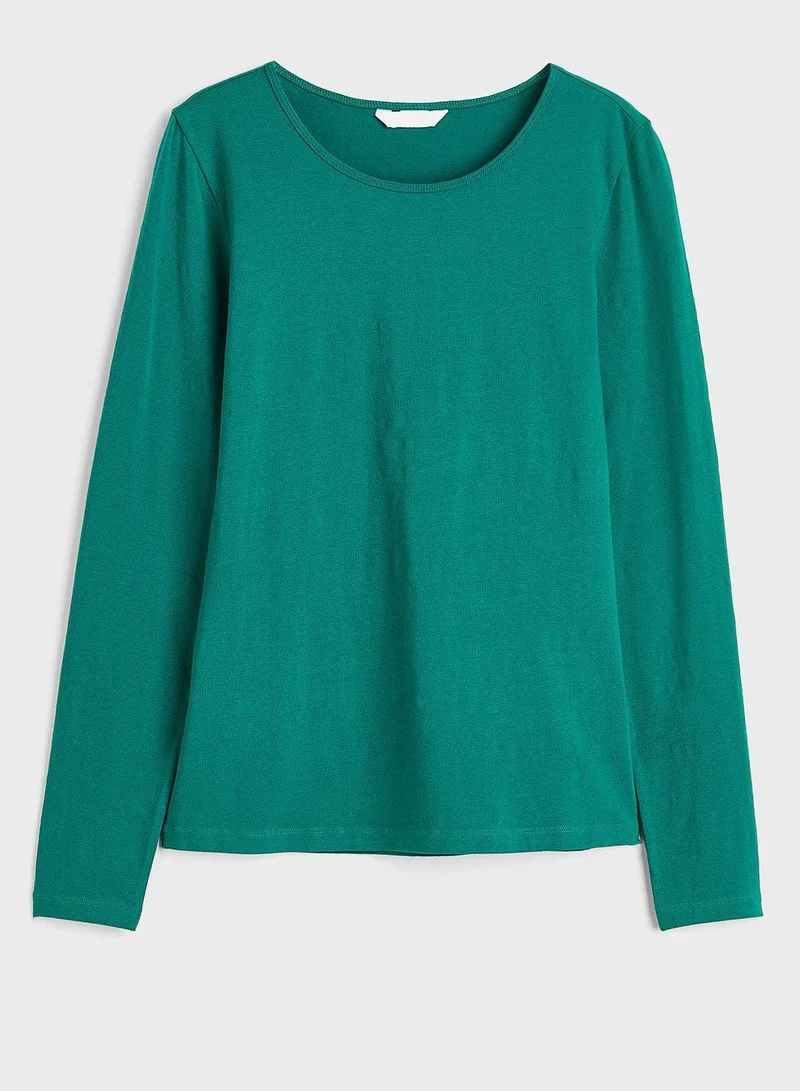 H&M Round Neck Knitted Top