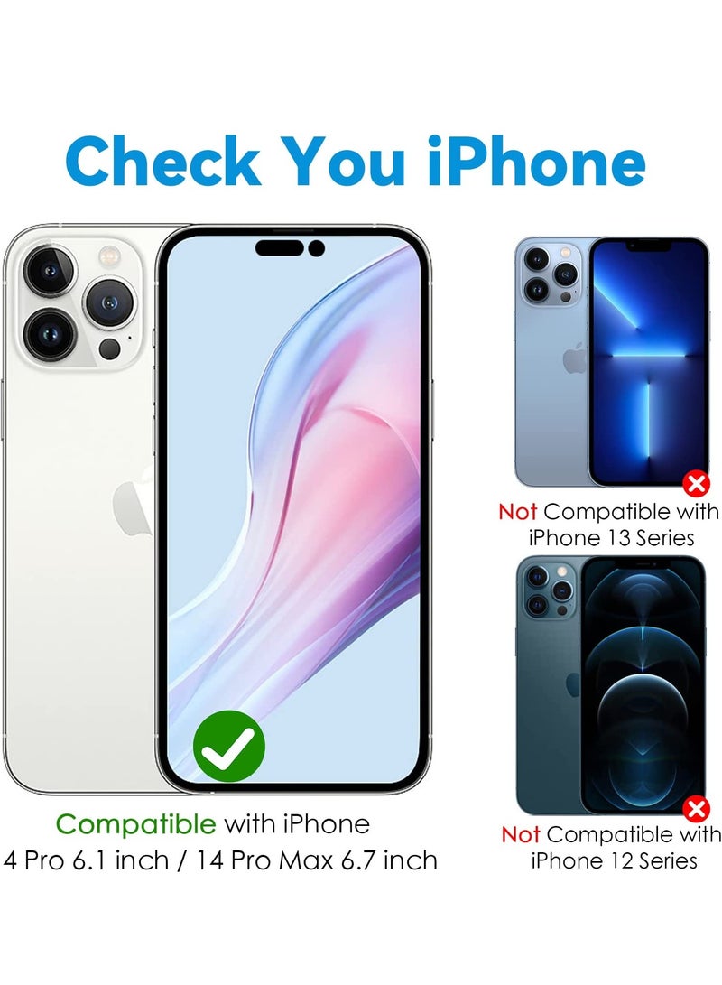 Camera Lens Protector for iPhone 14 Pro (6.1 inch) and iPhone 14 Pro Max (6.7 inch), 9H Tempered Glass Metal Ring Camera Cover Film [Case Friendly Anti-Scratch High Definition], Purple - Image 5