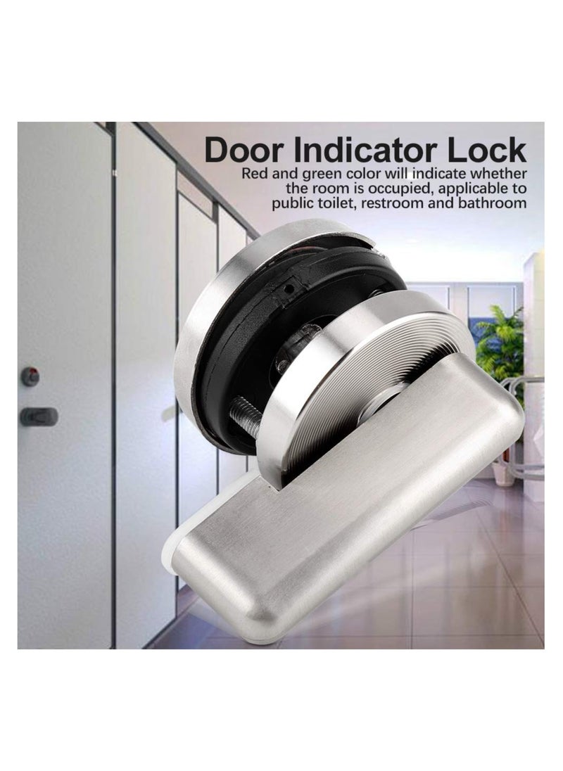 SYOSI - Privacy Indicator Lock, Indicator Door Lock, Zinc Alloy Rotating Privacy Door Bolt Latch with Vacant Engaged Indicating for Public Toilet Restroom Bathroom Dressing Room - Image 1