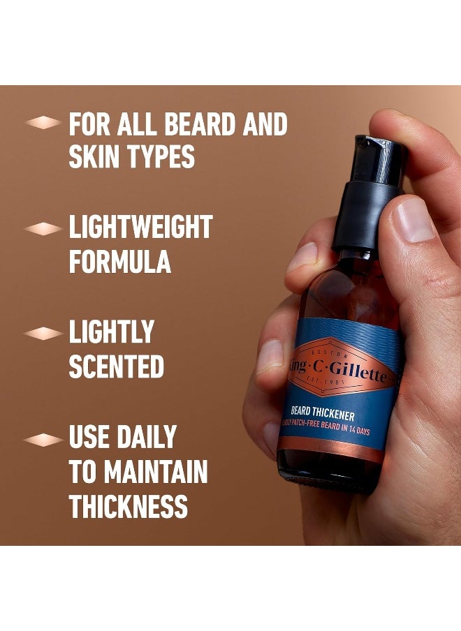 King C. Gillette - Beard Thickener Formulated With Vitamin B Complex And Caffeine, 1.7Oz - Image 1