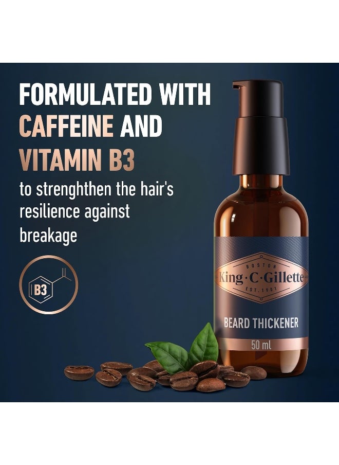 King C. Gillette Beard Thickener Formulated With Vitamin B Complex And Caffeine, 1.7Oz  - Image 4