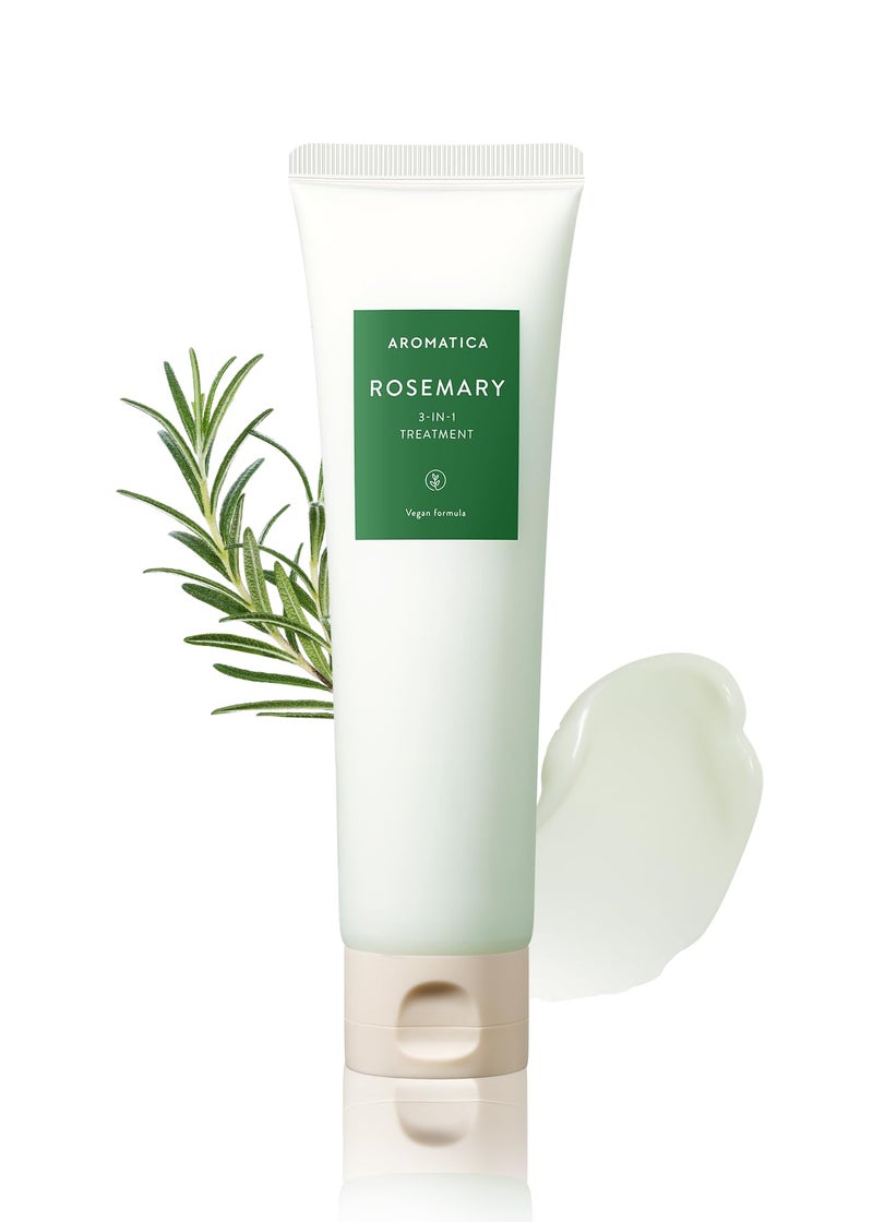 AROMATICA Rosemary 3-IN-1 Treatment 5.4 fl.oz / 160ml - Nourishes, Moisturizes, and Adds Shine & Softness with Rosemary & Betaine