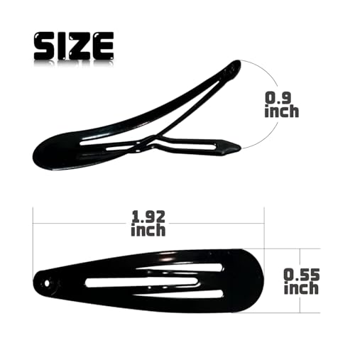 Dartler Tic Tac Clips | Hair Barrettes | Black Hair Clip- Snap Pins | Non-Slip Hair Styling Clips | Essential Hair Accessories For Daily Use & Parties | Suitable For All Hair Types | Pack Of 30 - Image 4