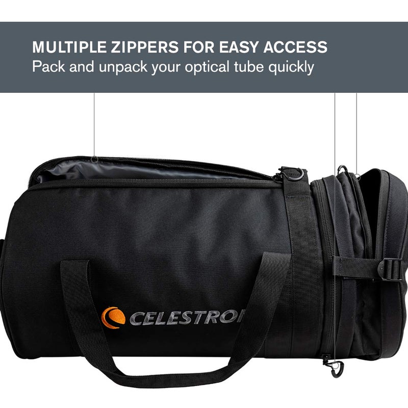Celestron – 8” Telescope Optical Tube Bag – Custom Carrying Case Fits Schmidt-Cassegrain and EdgeHD – Ultra-durable Protective Walls – Padded Straps for Easy Carry - Image 5
