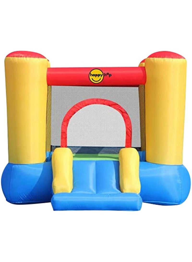 Happy Hop Bouncy Castle with Slide 253x200x160cm | Inflatable Bouncer | Jumping Castle for Outdoor Play | Suitable for Ages 3+ - Image 1