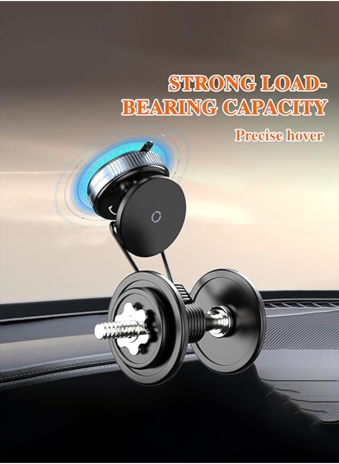 Generic Vacuum Car Holder, Super Strong magnetic phone holder, Easy Car Phone Mount, Multi-Function Car Phone Holder, Easy-Moving mobile holder car, 360 Rotation Universal car mobile holder magnetic, Magnetic Car Phone Holder with Charging, car mobile holder by  - Image 4