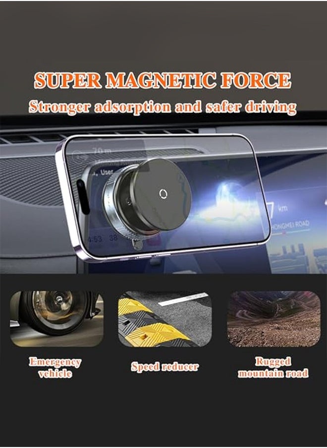 Generic Vacuum Car Holder, Super Strong magnetic phone holder, Easy Car Phone Mount, Multi-Function Car Phone Holder, Easy-Moving mobile holder car, 360 Rotation Universal car mobile holder magnetic, Magnetic Car Phone Holder with Charging, car mobile holder by  - Image 5