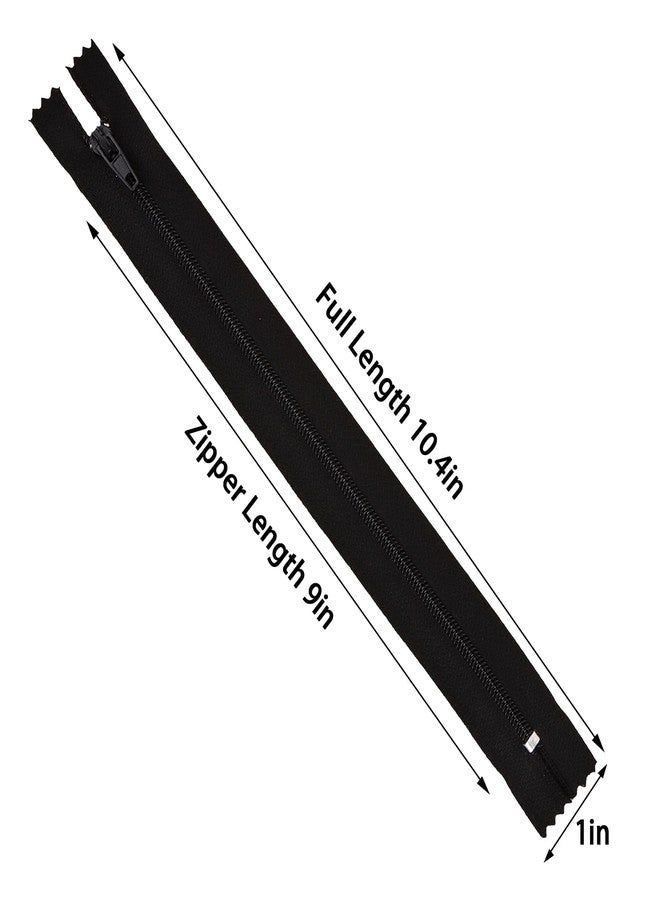 Amariver Zippers for Sewing - 100pcs Black & White Nylon Coil Zippers, 9 Inches, 2 Colors, 50 Pcs Per Color - Image 3