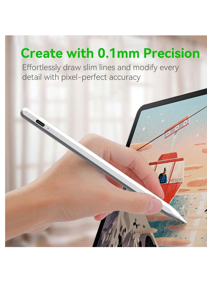 Generic - Rechargeable Stylus Pen for Touch Screens – Fine 2mm Tip, No Lag, Scratch-Resistant – Compatible with iPad, iPhone, Android, Microsoft Surface – Lightweight Metal Design - Image 1