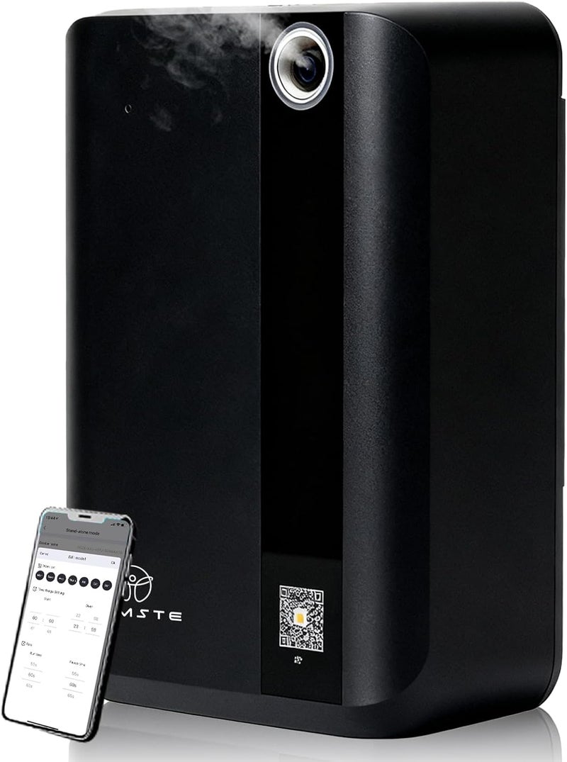 NAMSTE Smart Scented Diffusers, Aroma Diffuser, Up 1000-1500m³, HVAC Waterless Aromatherapy Aromatic Bluetooth Devices Machine Fragrance Humidifier for Home, Hotel, Spa, Office 500ML (Black) - Image 1