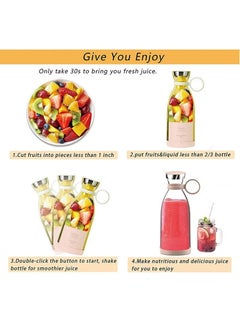 HFN Portable Electric Juicer Blender Mini Fruit Mixers Multifunction Juicer Machine  - Image 3