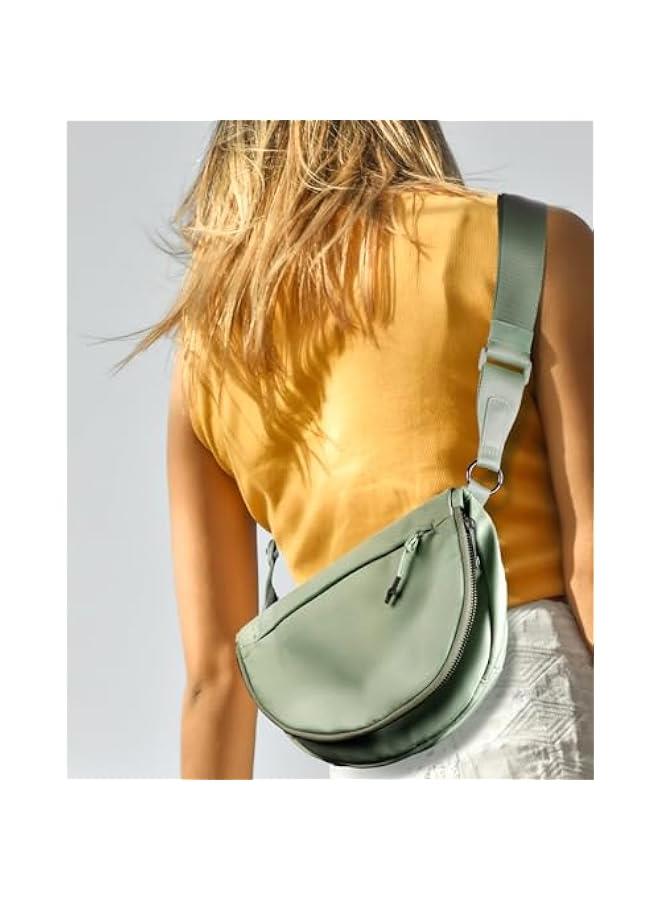Arabest Crescent Bag for Women and Men, Fashion Medium Nylon Folding Crescent Moon Bag Single Shoulder Bag with Adjustable Strap - Image 2