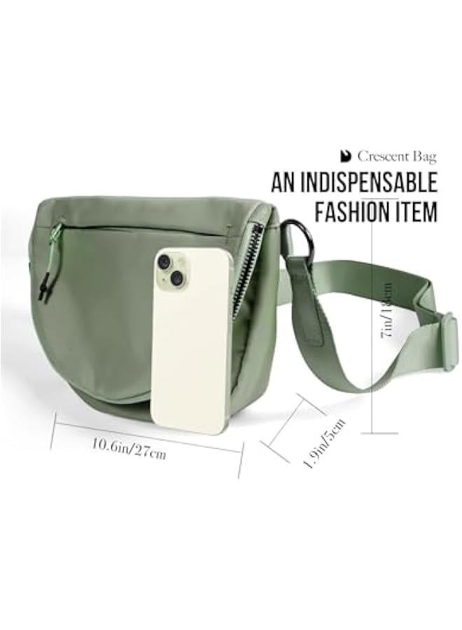 Arabest Crescent Bag for Women and Men, Fashion Medium Nylon Folding Crescent Moon Bag Single Shoulder Bag with Adjustable Strap - Image 4