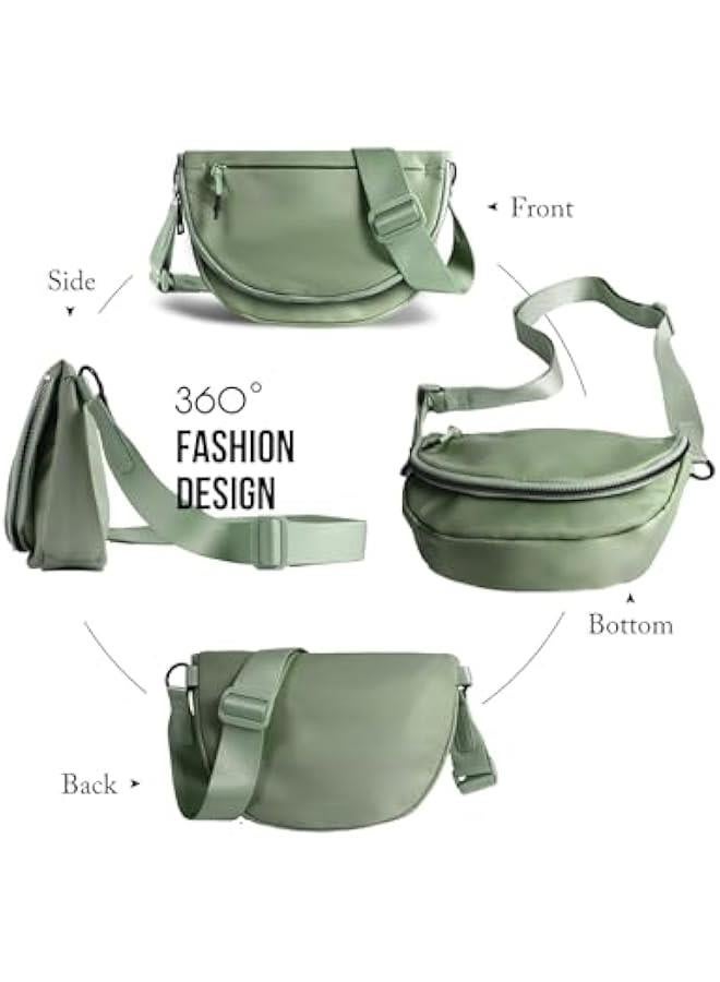 Arabest Crescent Bag for Women and Men, Fashion Medium Nylon Folding Crescent Moon Bag Single Shoulder Bag with Adjustable Strap - Image 5