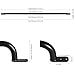 Purife 37 Black Long Playground Ladder Handle 1 Pair Metal Long Grab Handle Swing Set Grab Bars Playset Kids Hand Grips Hand Rail for Treehouse Jungle Gym Rock Climbing Wall - Image 4
