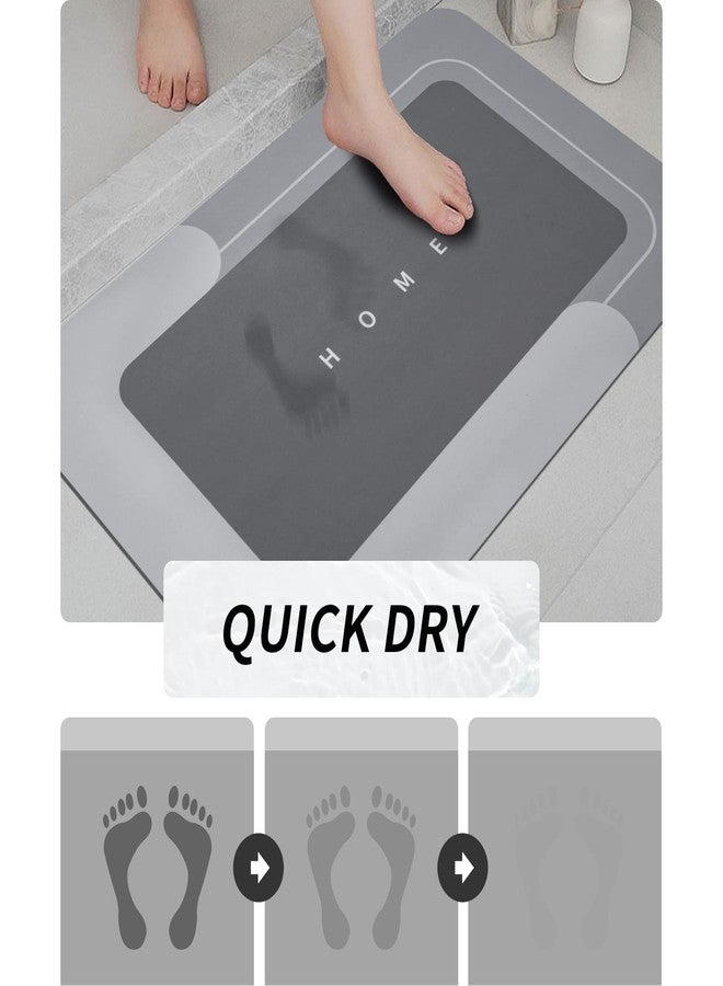 Housego 3PCS Absorbent Bath Mat Magic Rug Sets, Quick Drying Bath Mat Non-Slip Floor Rug Rubber Backed for Bathroom Kitchen Shower Sink (16.9''x23.6''+19.7''x23.6''+19.7''x31.9'', Dark Gray) - Image 3