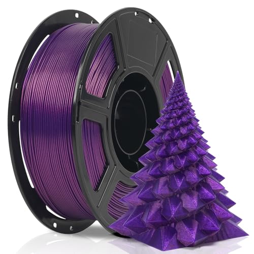 FLASHFORGE Xmas Series Rapid PLA Filament Aurora Purple High Flow Speedy 3D Printer Filament Max 500mms HighSpeed Printing Radiated Unparalleled Brilliance Twinkling and UltraSmooth Finish - Image 1