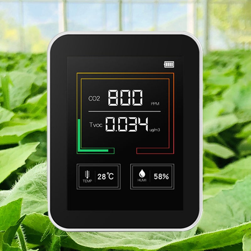 Air Quality Monitor: 4-In-1 Accurate Real-Time Detection - Portable Smart Alarm Sensor for Home, Greenhouse, Warehouse & Agricultural Use - Image 5