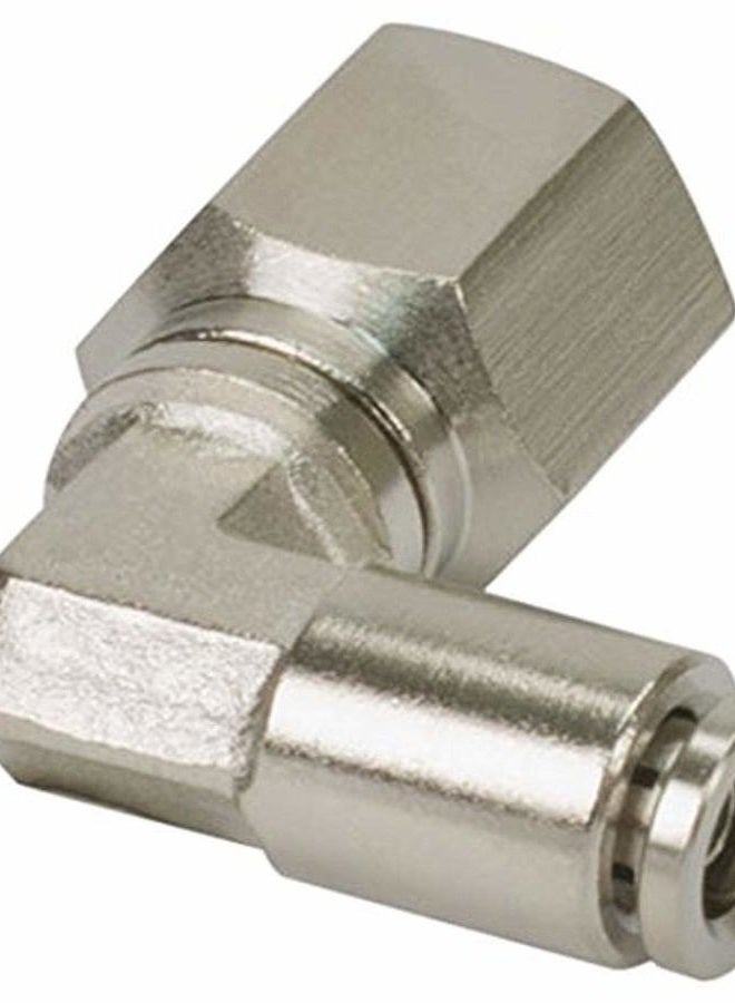 11454 Female Airline 90 Degree Swivel Elbow Fitting, 1/8" NPT x 1/4" (Pack of 2)