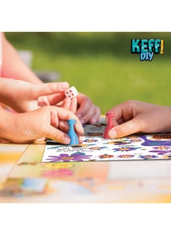 كيف اصنع مجموعة ألعاب الطاولة الخاصة بك من KEFF - مجموعة ألعاب لوحية فارغة يمكنك صنعها بنفسك مع قطع لعب، وبطاقات فارغة، ونرد، ودوار، وبيادق، والمزيد - ألعاب لوحية عائلية ممتعة للأطفال والكبار  - Image 5
